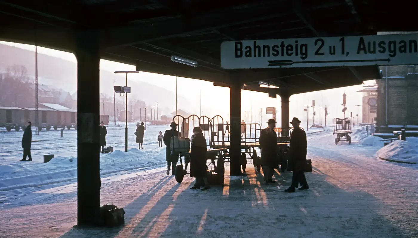 Railway station Kreiensen 1963